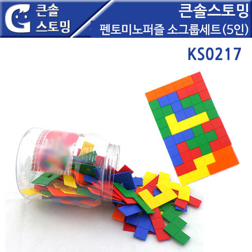 (KS0217)큰솔스토밍 펜토미노퍼즐 소그룹세트(5인)