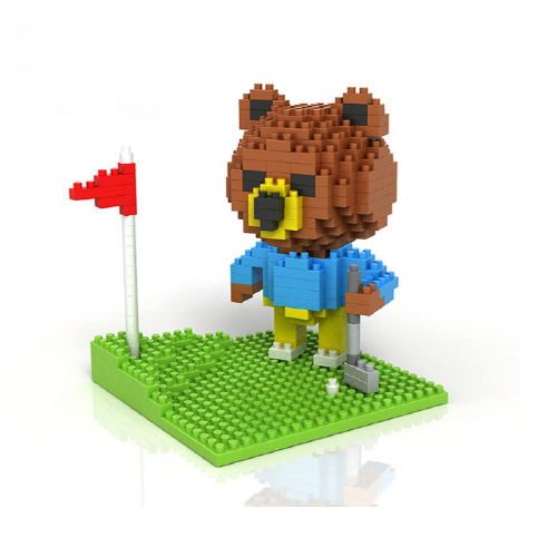 (edugood) 골프치는갈색곰