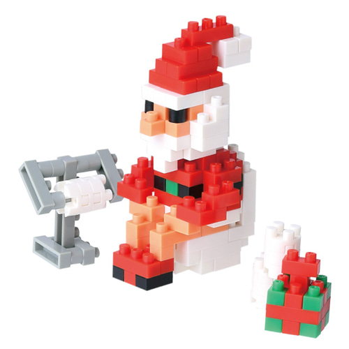 (나노블럭/크리스마스)화장실의 산타클로스