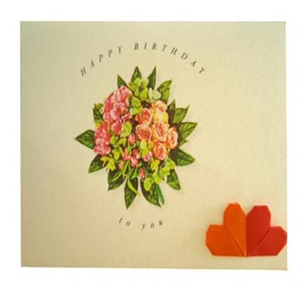 (감성쫑이) Flower 생일카드(5개묶음)