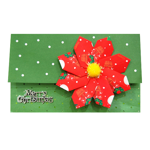 (감성쫑이) 크리스마스 샤방샤방 눈꽃송이카드