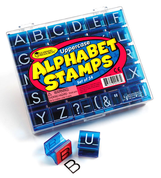 (EDU 0597) 알파벳 대문자 도장 (Alphabet Stamp Uppercase) (영어학습교구)