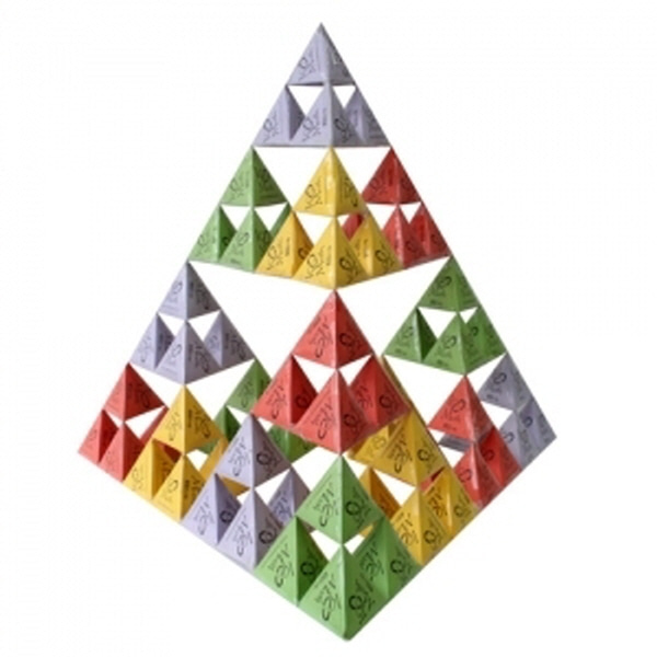 (수학사랑)시어핀스키 삼각형 전개도(80매)