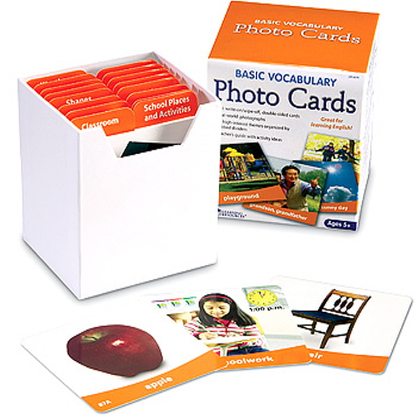 (EDU 6079) 기초 어휘 포토카드 Basic Vocabulary Photo Card Set (영어학습교구)