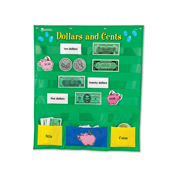 (EDU 2283) 달러와 센트 포켓 차트 Dollars and Cents Pocket Chart