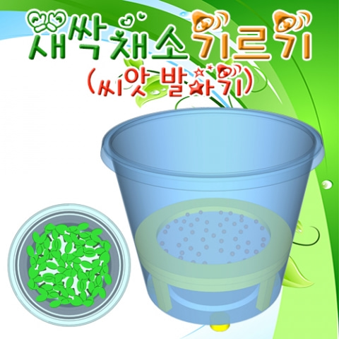 (미래바치) 새싹 채소기르기(씨앗발아기)-5인용