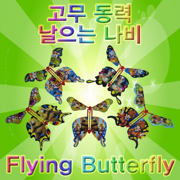 (미래바치)고무 동력 날으는 나비(5인용)