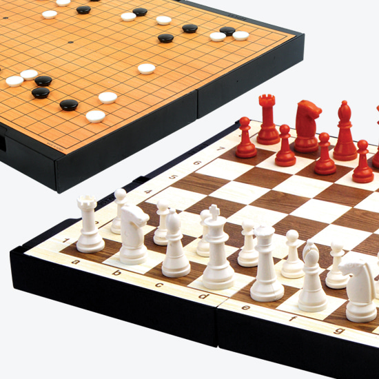 (명인랜드) M-150 명인 바둑+체스 양면게임