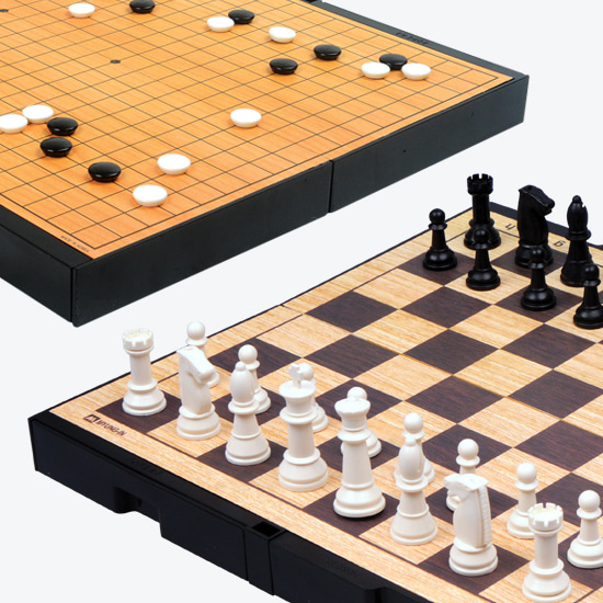 (명인랜드) M-250 명인 바둑+체스 양면게임 (구 MC-250)