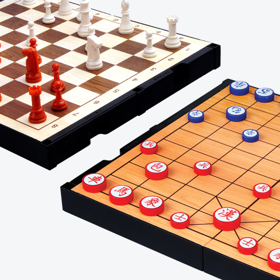(명인랜드) M-159 명인 체스+장기 양면게임 (구 MJ-153)
