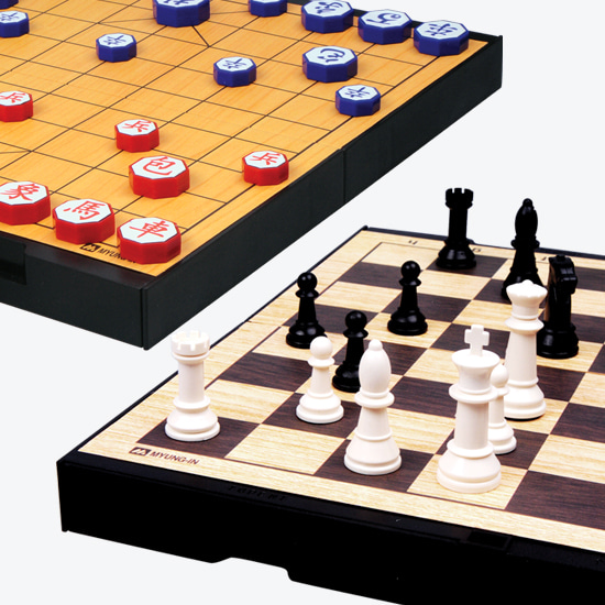 (명인랜드) M-259 명인 체스+장기 양면게임 (구 MJ-253)
