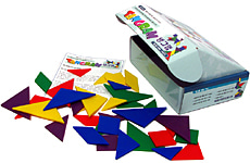 (EDUC 6312) 탱그램 Tangram Set (5세트 - 5가지 색상, 35조각)