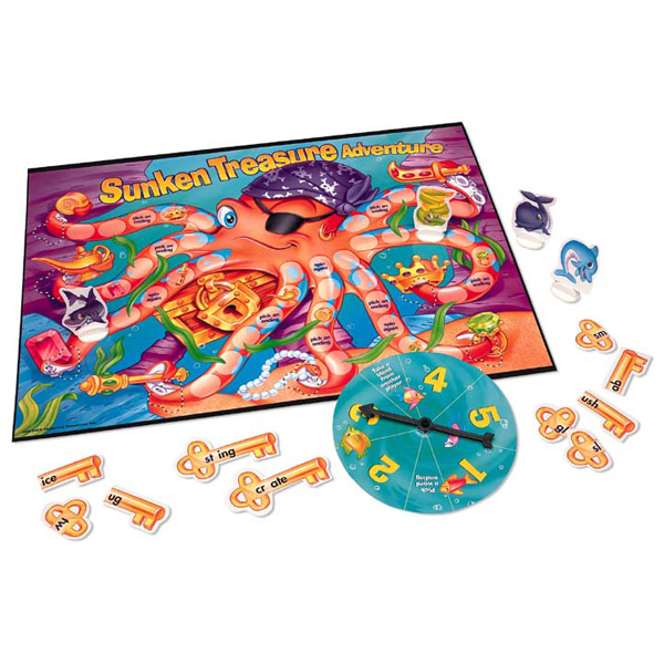 (EDU 5055) 문어 대왕의 보물상자 Sunken Treasure Adventure Board Game (영어학습게임)