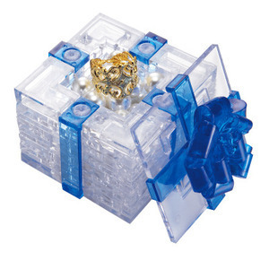 (자석나라) (3D직소퍼즐) 크리스탈퍼즐 _ 선물상자 (Bluebox)