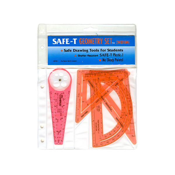(EDS 45751) 안전 각도기 자 세트 SAFE-T ® Geometry Set (Medium)