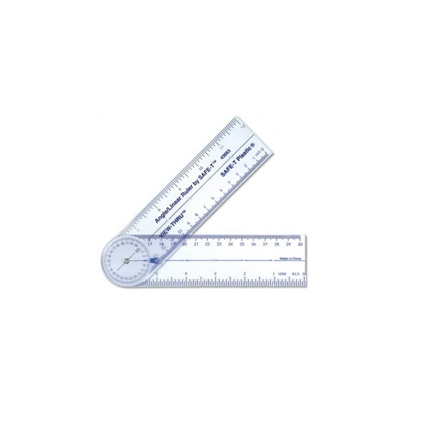 (EDS43054) Safe-T Angle/Linear Ruler 각도기형 자(낱개)