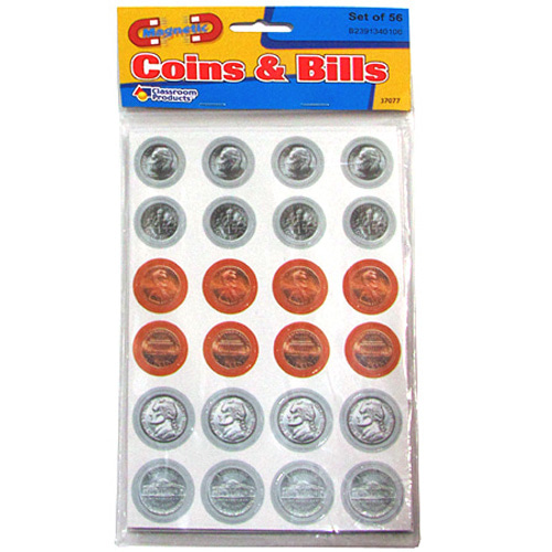 (EDS 37077) 자석 화폐 놀이 세트 Magnetic Coins and Bills, Student Set